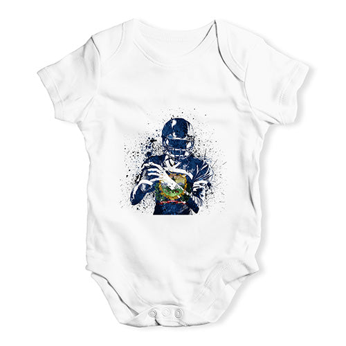 Vermont American Football Player Baby Unisex Baby Grow Bodysuit