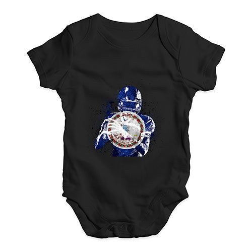 Virginia American Football Player Baby Unisex Baby Grow Bodysuit