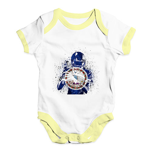 Virginia American Football Player Baby Unisex Baby Grow Bodysuit