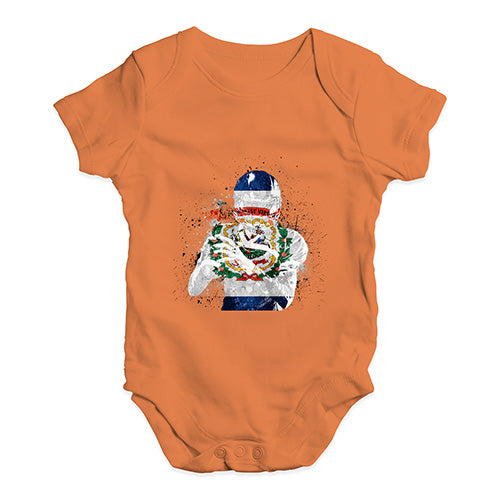 West Virginia American Football Player Baby Unisex Baby Grow Bodysuit