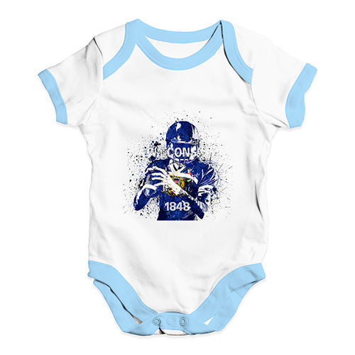 Wisconsin American Football Player Baby Unisex Baby Grow Bodysuit