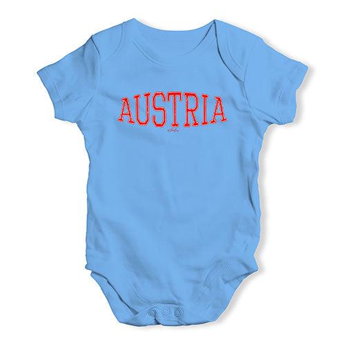 Austria College Grunge Baby Unisex Baby Grow Bodysuit