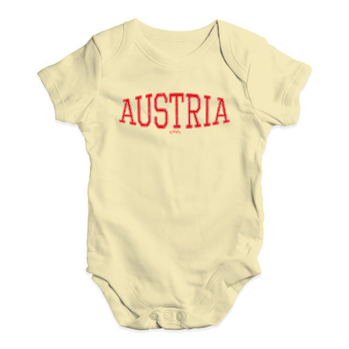 Austria College Grunge Baby Unisex Baby Grow Bodysuit