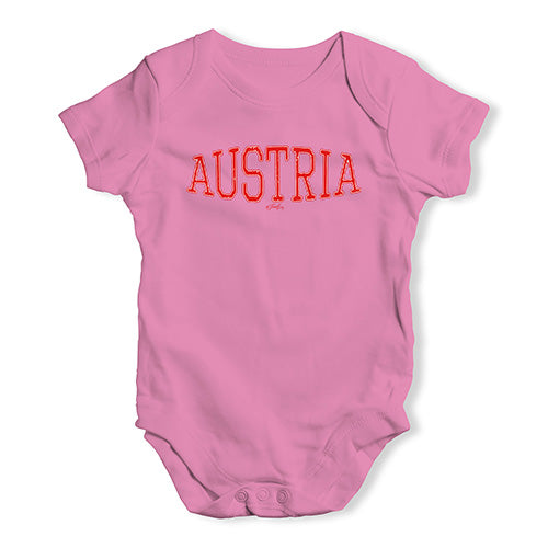 Austria College Grunge Baby Unisex Baby Grow Bodysuit