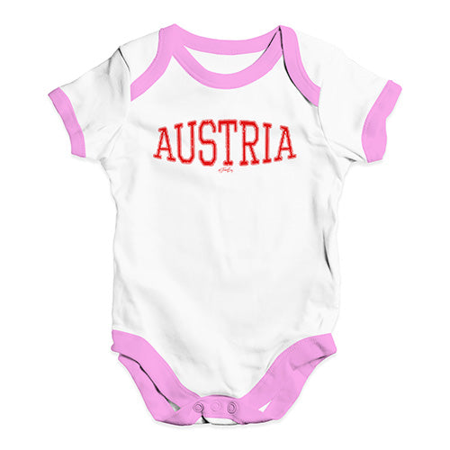 Austria College Grunge Baby Unisex Baby Grow Bodysuit