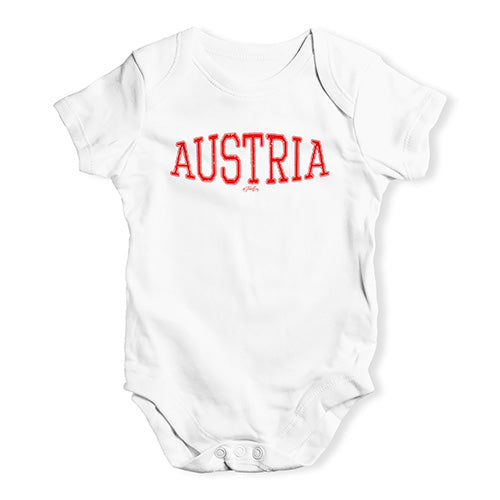 Austria College Grunge Baby Unisex Baby Grow Bodysuit