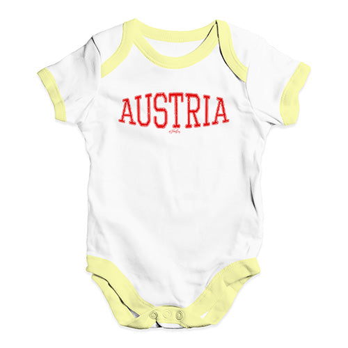 Austria College Grunge Baby Unisex Baby Grow Bodysuit