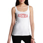 Women Funny Sarcasm Tank Top Austria College Grunge Women's Tank Top Medium White