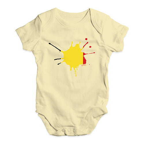 Belgium Splat Baby Unisex Baby Grow Bodysuit