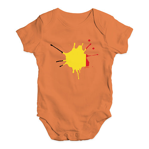 Belgium Splat Baby Unisex Baby Grow Bodysuit