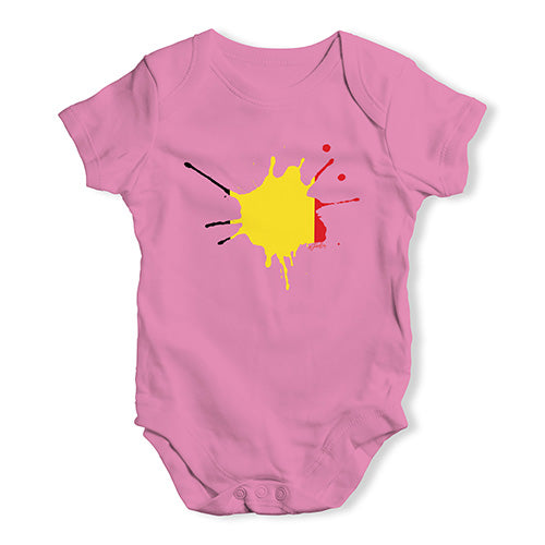 Belgium Splat Baby Unisex Baby Grow Bodysuit