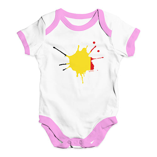 Belgium Splat Baby Unisex Baby Grow Bodysuit