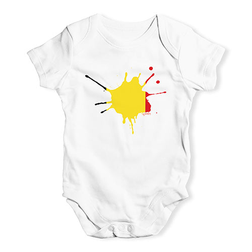 Belgium Splat Baby Unisex Baby Grow Bodysuit