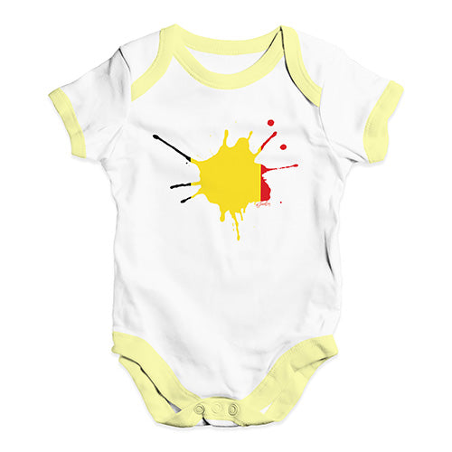 Belgium Splat Baby Unisex Baby Grow Bodysuit