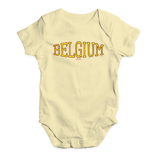 Belgium College Grunge Baby Unisex Baby Grow Bodysuit