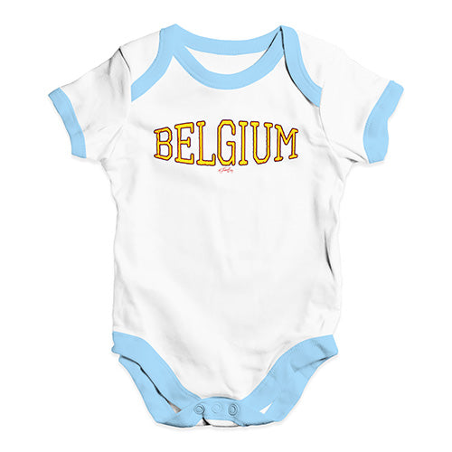 Belgium College Grunge Baby Unisex Baby Grow Bodysuit