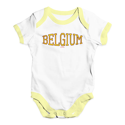 Belgium College Grunge Baby Unisex Baby Grow Bodysuit