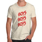 Mens T-Shirt Funny Geek Nerd Hilarious Joke Boys Boys Boys Men's T-Shirt Large Natural