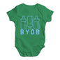 Bring Your Own Bottle BYOB Baby Unisex Baby Grow Bodysuit