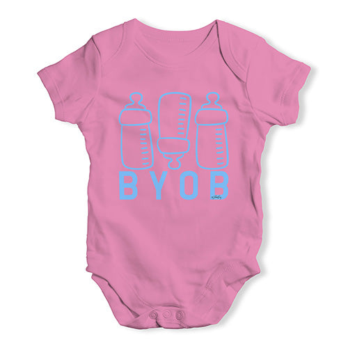 Bring Your Own Bottle BYOB Baby Unisex Baby Grow Bodysuit