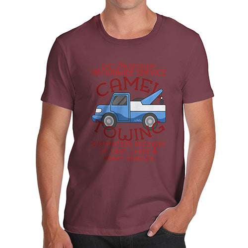Funny T-Shirts For Men Sarcasm Camel Towing Men's T-Shirt Small Burgundy