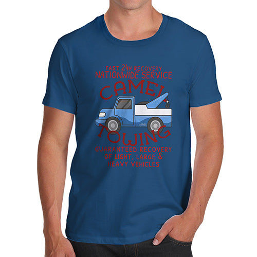 Funny T Shirts For Dad Camel Towing Men's T-Shirt Medium Royal Blue