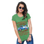 Womens Funny Tshirts Camel Towing Women's T-Shirt Medium Green