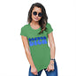 Womens Novelty T Shirt Clever D-ck Women's T-Shirt Medium Green