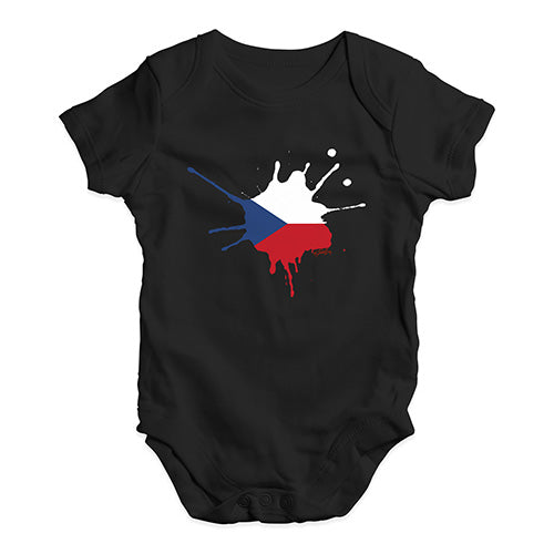 Czech Republic Splat Baby Unisex Baby Grow Bodysuit