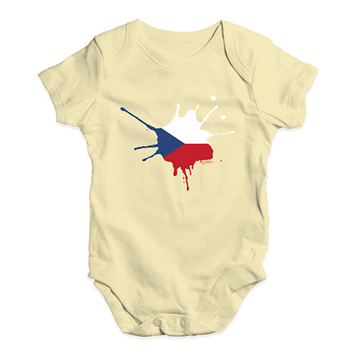 Czech Republic Splat Baby Unisex Baby Grow Bodysuit