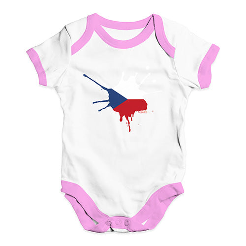 Czech Republic Splat Baby Unisex Baby Grow Bodysuit