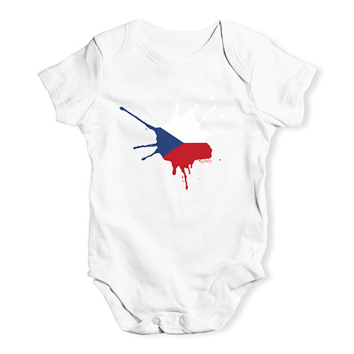 Czech Republic Splat Baby Unisex Baby Grow Bodysuit