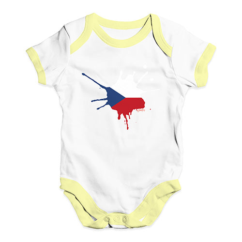 Czech Republic Splat Baby Unisex Baby Grow Bodysuit