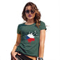 Funny Gifts For Women Czech Republic Splat Women's T-Shirt Large Bottle Green