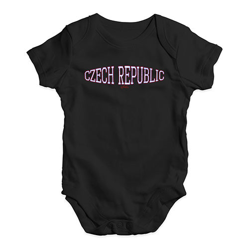 Czech Republic College Grunge Baby Unisex Baby Grow Bodysuit