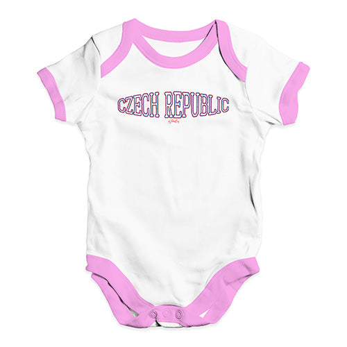 Czech Republic College Grunge Baby Unisex Baby Grow Bodysuit