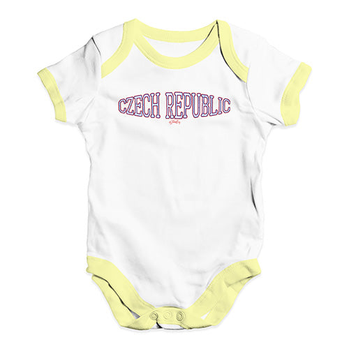 Czech Republic College Grunge Baby Unisex Baby Grow Bodysuit