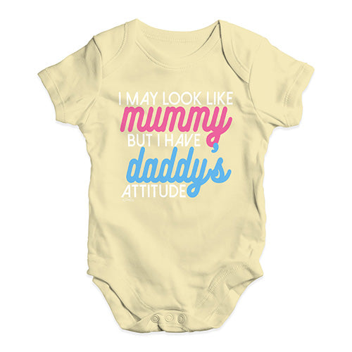 I Have Daddy's Attitude Baby Unisex Baby Grow Bodysuit