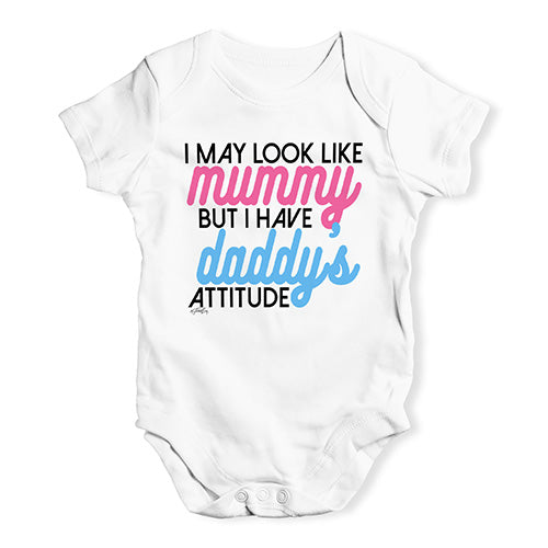 I Have Daddy's Attitude Baby Unisex Baby Grow Bodysuit