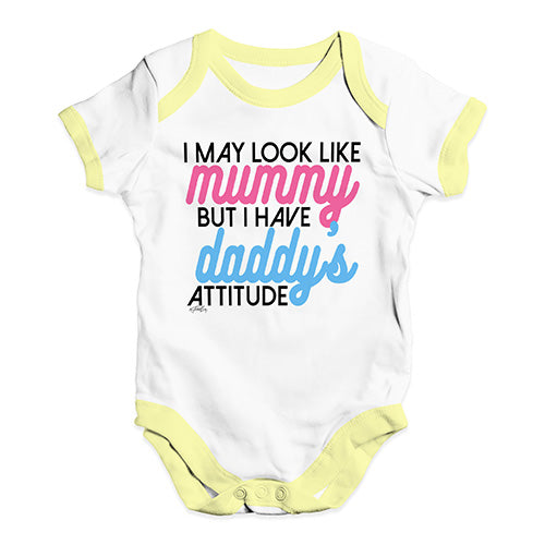 I Have Daddy's Attitude Baby Unisex Baby Grow Bodysuit