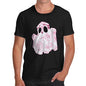 Funny Mens Tshirts Floral Ghost Men's T-Shirt X-Large Black