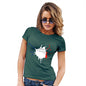 Funny Tee Shirts For Women France Splat Women's T-Shirt Large Bottle Green