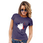 Funny T Shirts For Mum France Splat Women's T-Shirt Medium Plum