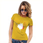 Novelty Tshirts Women France Splat Women's T-Shirt Medium Yellow