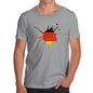 Funny Mens Tshirts Germany Splat Men's T-Shirt X-Large Light Grey