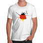 Novelty Tshirts Men Germany Splat Men's T-Shirt Medium White