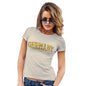 Funny T Shirts For Women Germany College Grunge Women's T-Shirt Large Natural