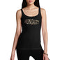 Novelty Tank Top Women Hungary College Grunge Women's Tank Top X-Large Black