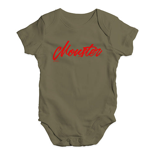 Monster Red Script Baby Unisex Baby Grow Bodysuit