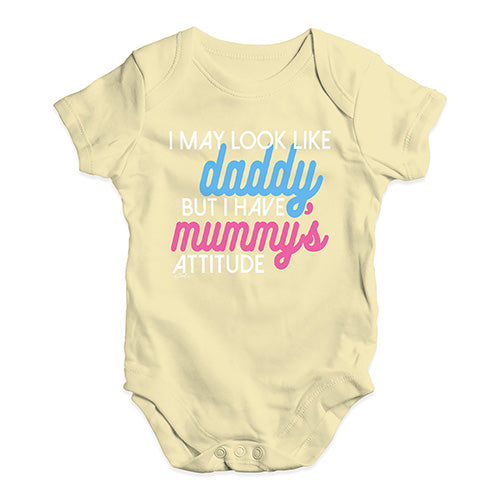 I Have Mummy's Attitude Baby Unisex Baby Grow Bodysuit